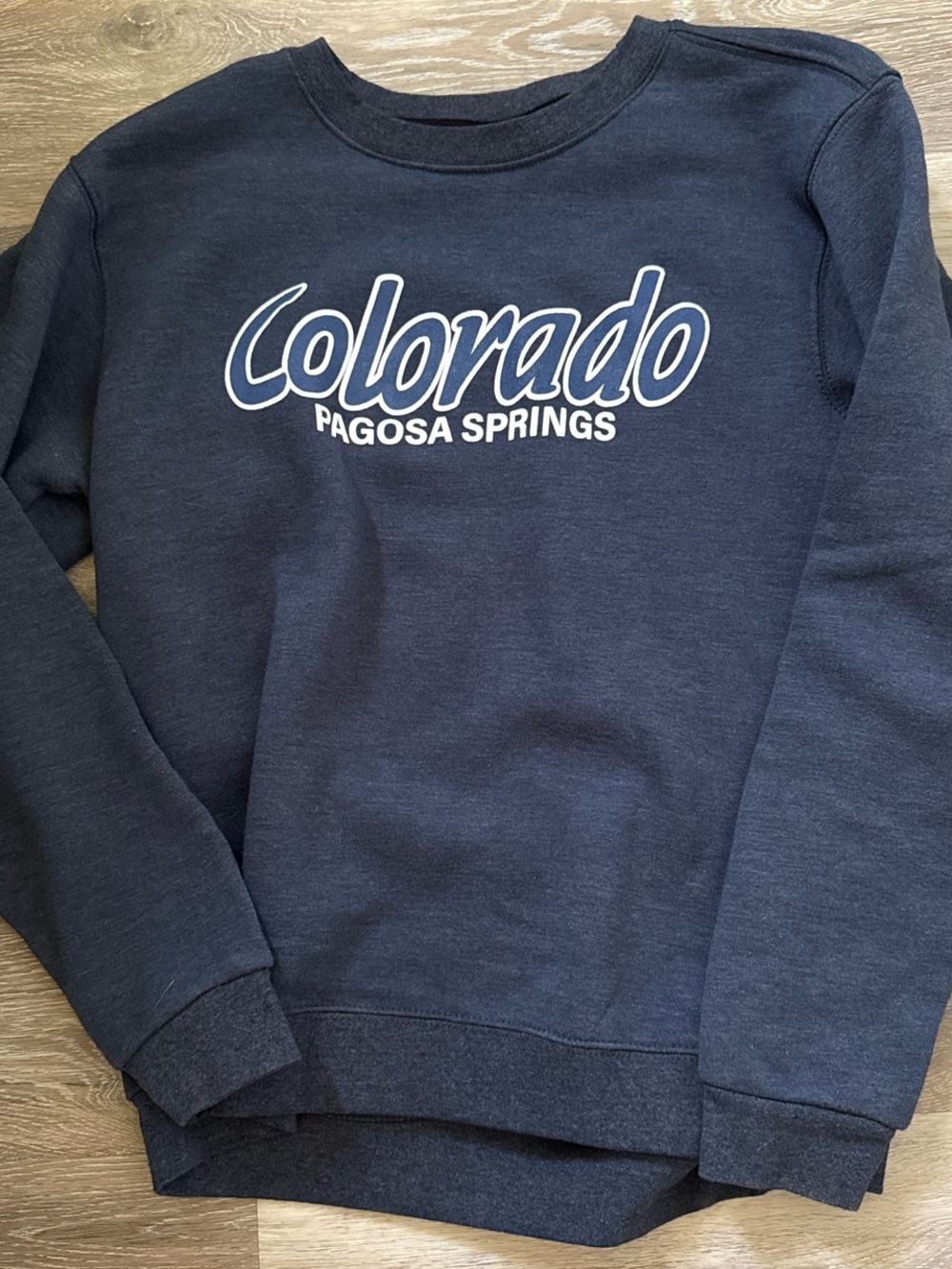 Colorado Pagosa Springs Navy Crewneck Sweatshirt